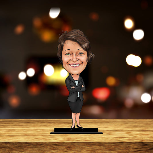 Female Boss  Caricature