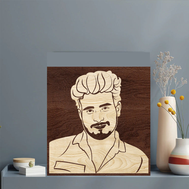 3d Wooden Portrait (Single Person)