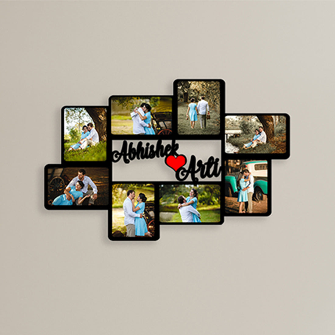 Amazon.com: TATLETATLE Couple Photo Frame Wall Clock Personalized Photo Name  Living Room Bedroom Wall Hanging Collage Family Photo Wood Clock Gift for  Valentine's Day (Rectangular-Black) : Home & Kitchen