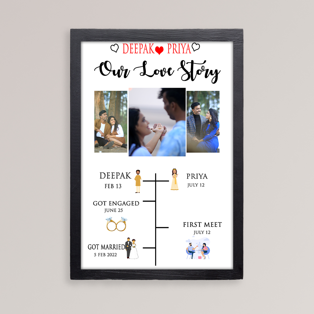 Love Story Frame