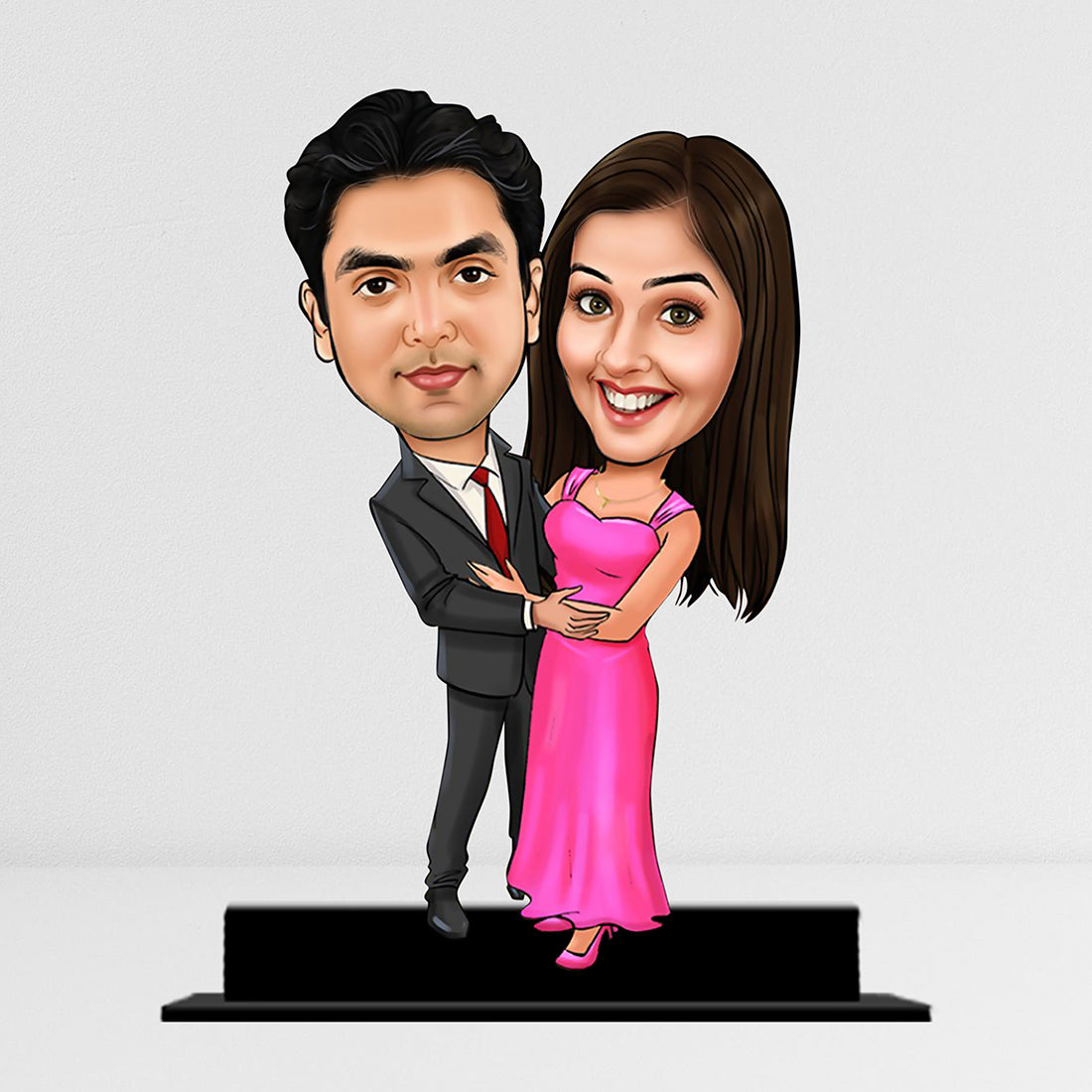Buy SIGNOOGLE? Couple Acrylic Caricature Personalized Gifts For Friends  Family (12 x 15 cms) Online In India At Discounted Prices