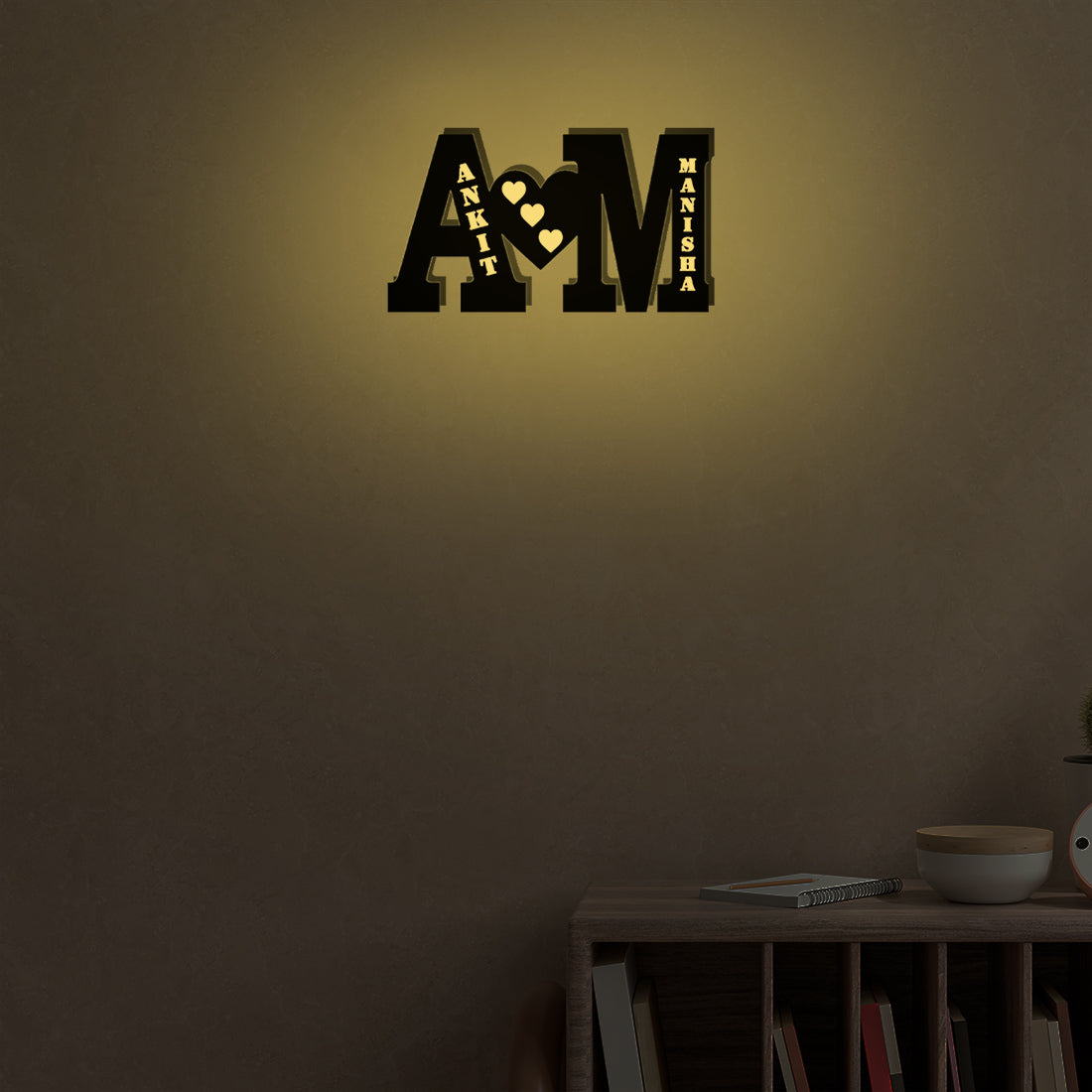 Couple Alphabet Lamp(Any Alphabet Can Be Done)